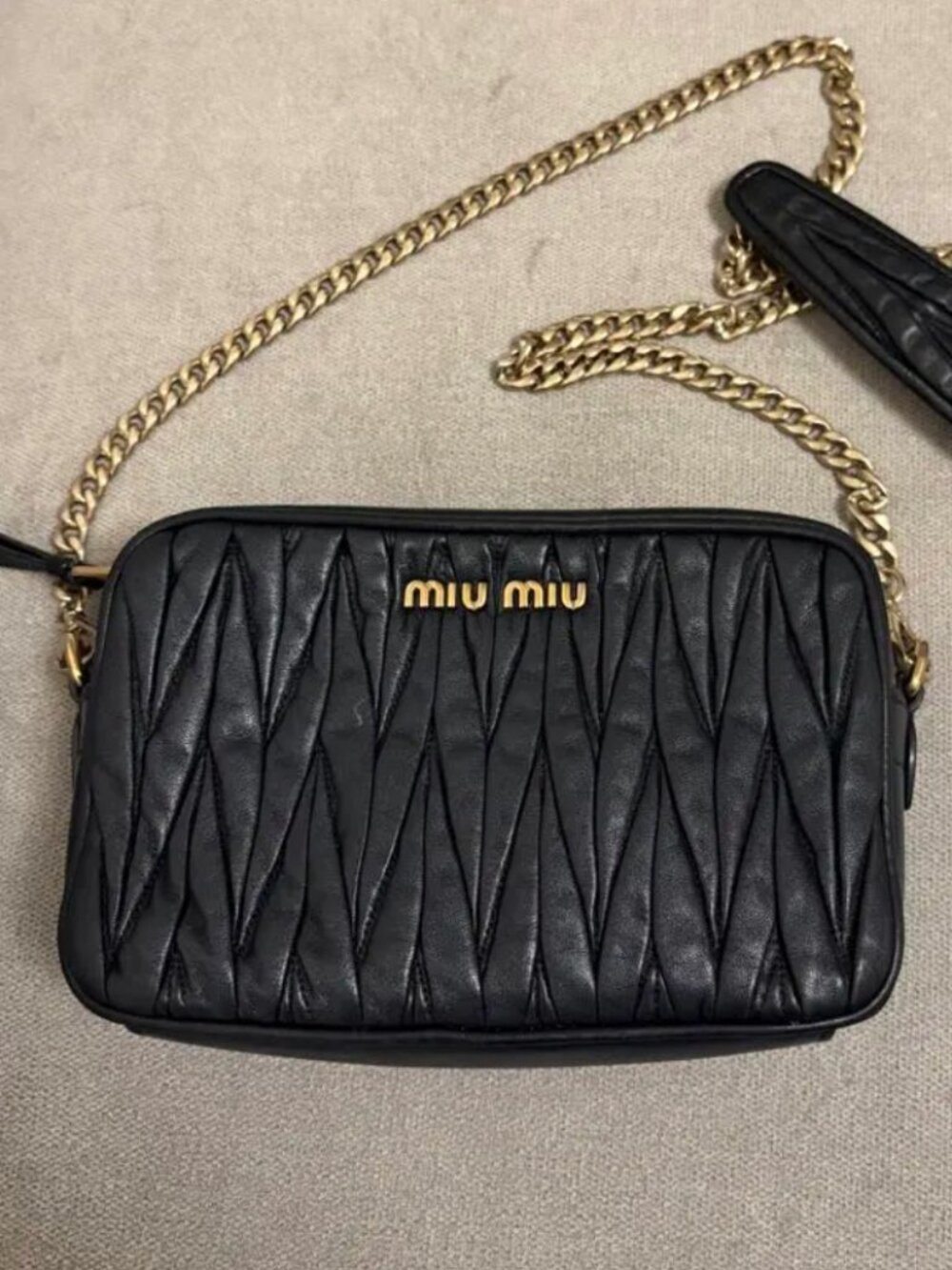 Authentic Miu Miu Nappa Camera Bag